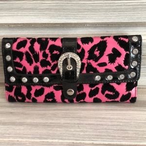 Pink Leopard Print Wallet